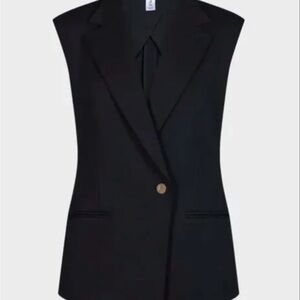 Spanx Black Perfect Asym Tailored Vest